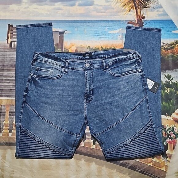 True Religion Rocco Relaxed Skinny Jeans Size 38x33 New - Picture 2 of 6